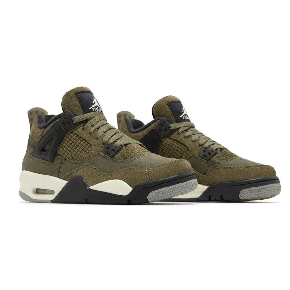 SE Jordan Air Retro 4 GS Olive' 'Craft 0711